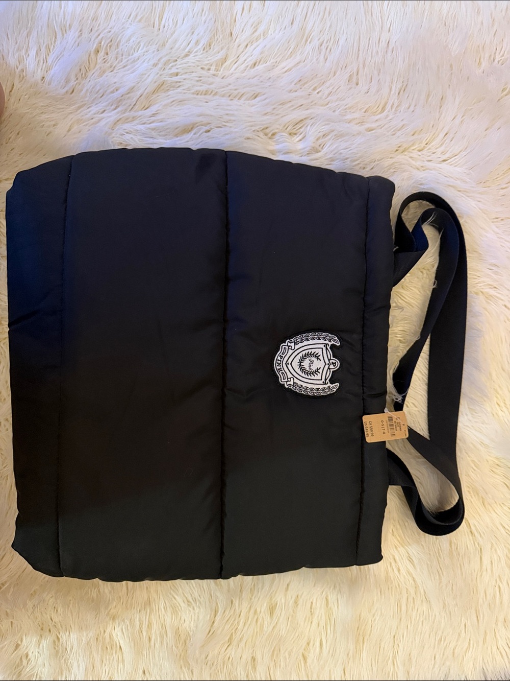 Victoria's Secret Black Puffer Shoulder Bag